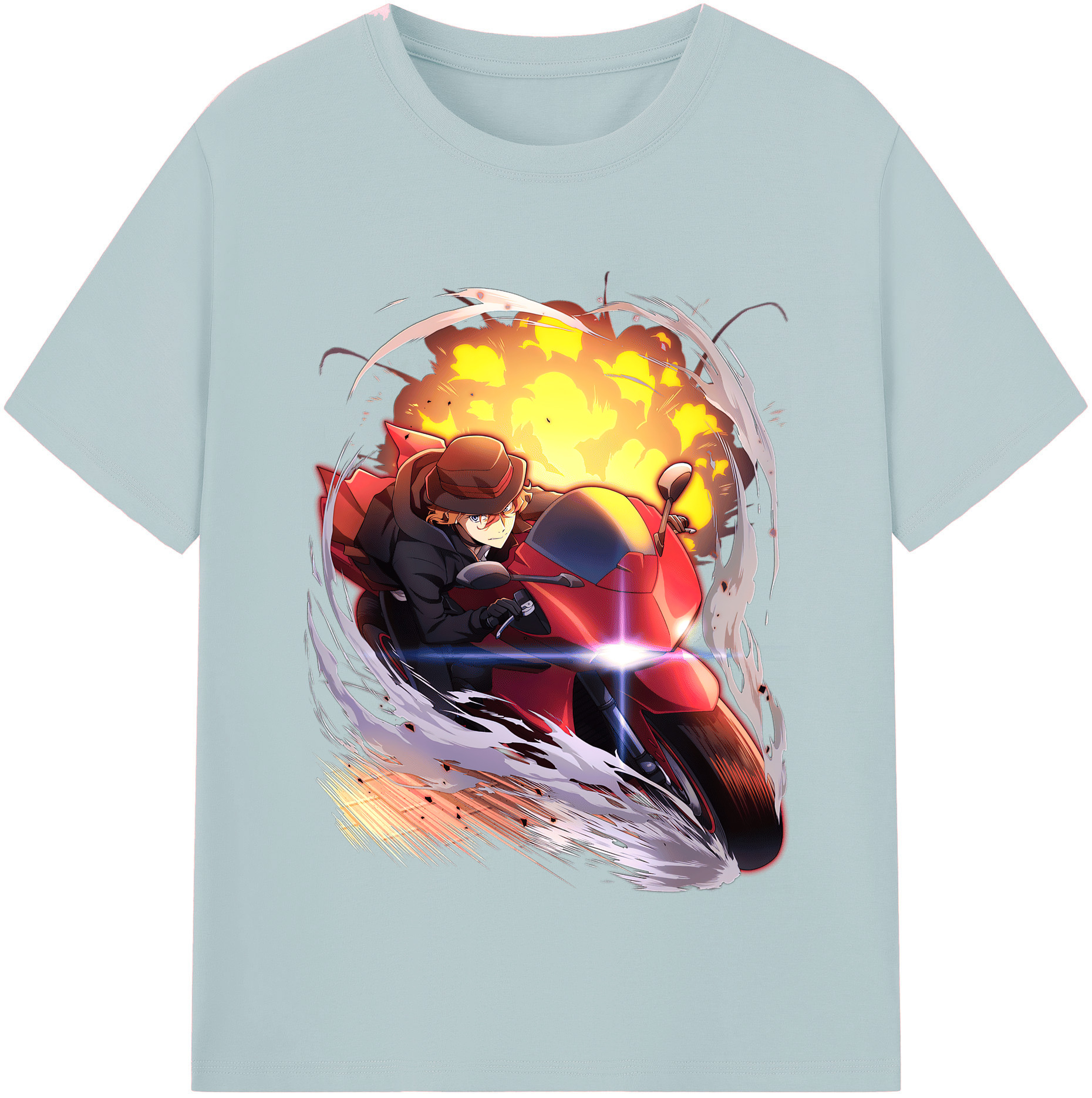 （画像用） 文豪ストレイドッグス Bungo Stray Dogs 綿100％半袖Tシャツ（フロントプリント）